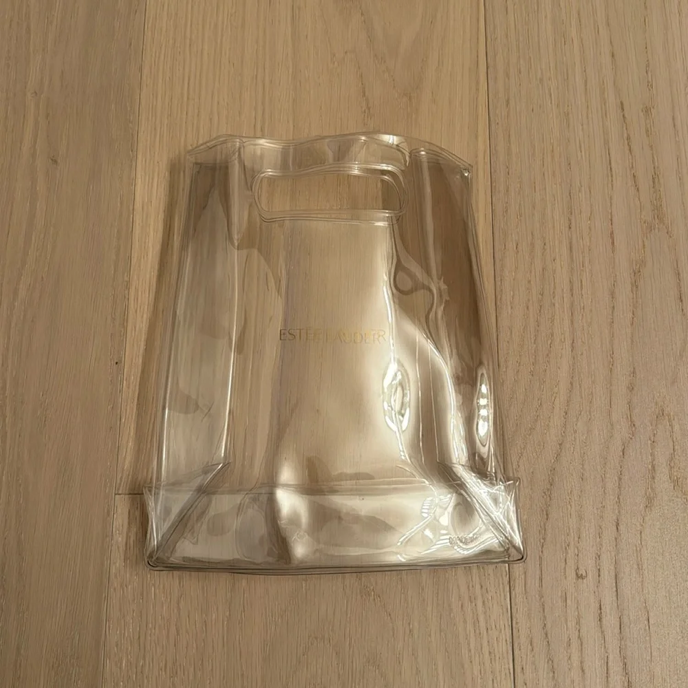 Clear Estee Lauder Bag